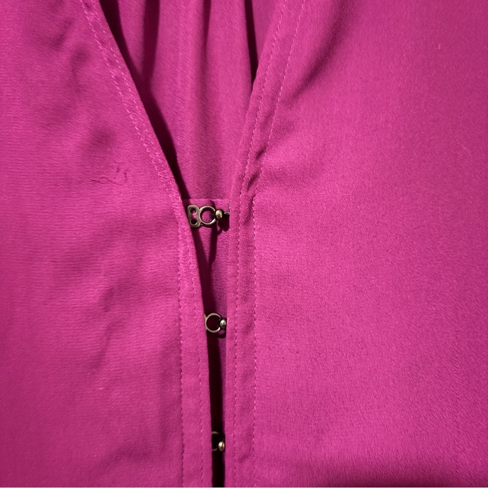 Magenta Work Blouse - Picture 4 of 5